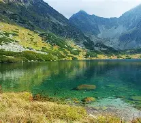 Winter cabin in mountain